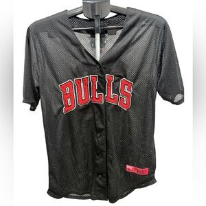 Chicago Bulls 66 NBA Official Basketball/Baseball Adult Unisex Button Up Jersey